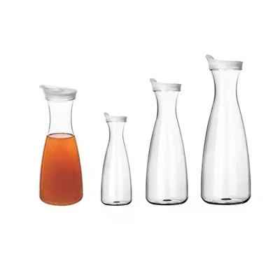 Ntshiab Yas Carafe Dej Jug nrog Spout Thiab Hau